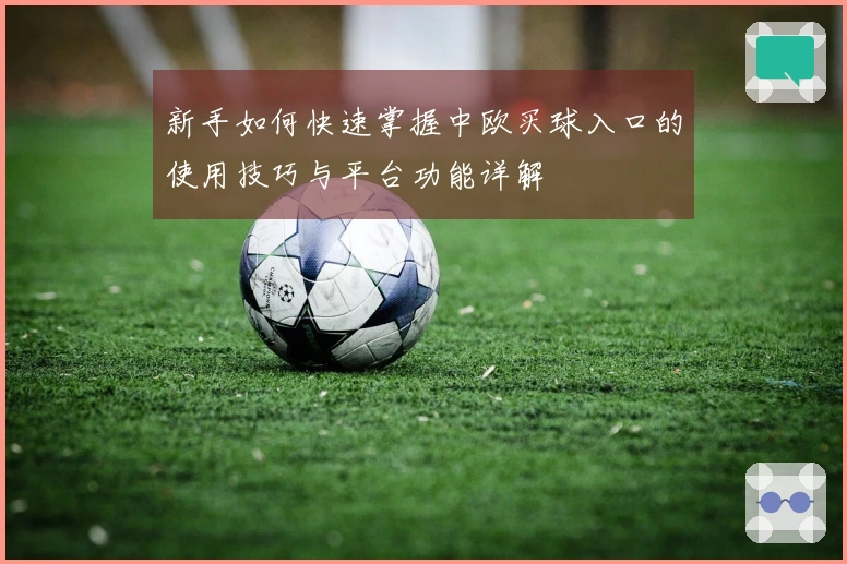 新手如何快速掌握中欧买球入口的使用技巧与平台功能详解